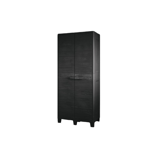 Armoire de rangement pour bureau en bois noir - 180 x 80 x 50