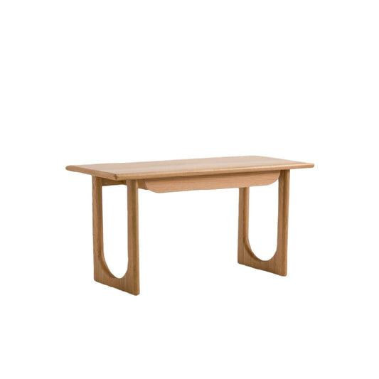 Table de salle à manger en bois naturel pour repas en famille - 90 x 45 x 75